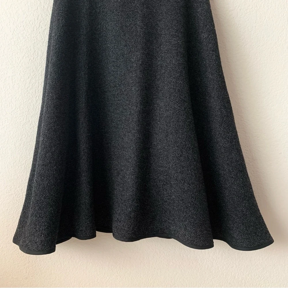 Louis Vuitton wool blend knit flare skirt